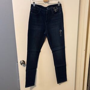 New York & Company Women's Dark Blue Skinny Jeans